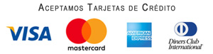 Alarmega métodos de pago - visa mastercard american express amex diners club discovery tarjetas de credito debito cheque efectivo depósito directo